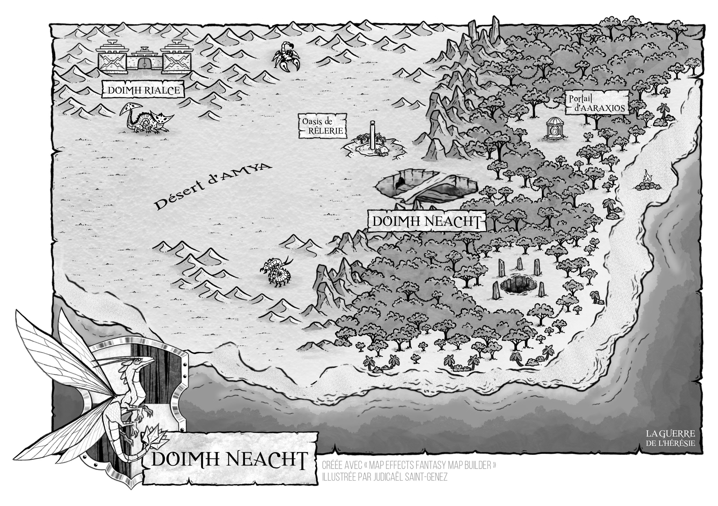 Doimh Neacht La Guerre De l'Heresie Carte