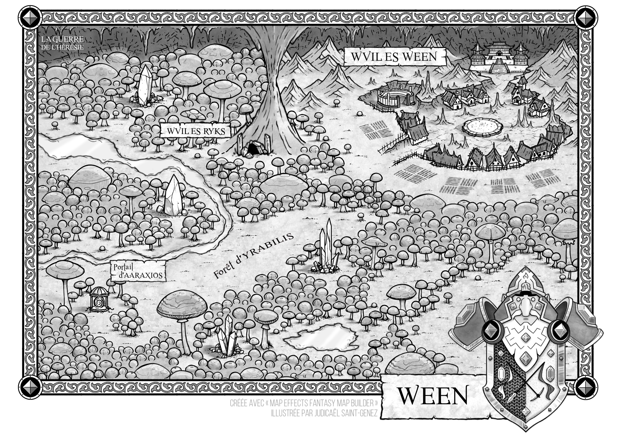 Ween, planète minière et forêt souterraine de champignons luminescents